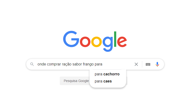 No Google ocorre a maior parte das buscas na internet