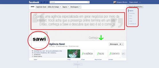 nova timeline do facebook