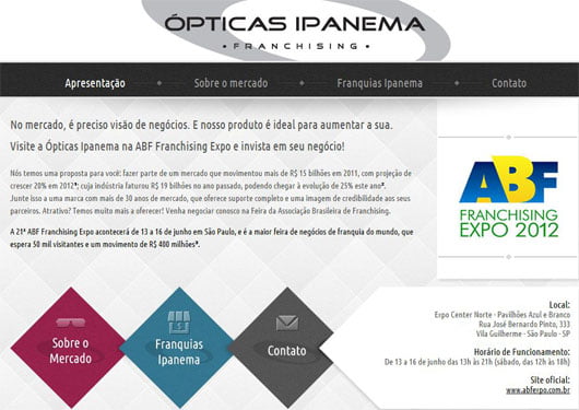 Franquias Ãpticas Ipanema